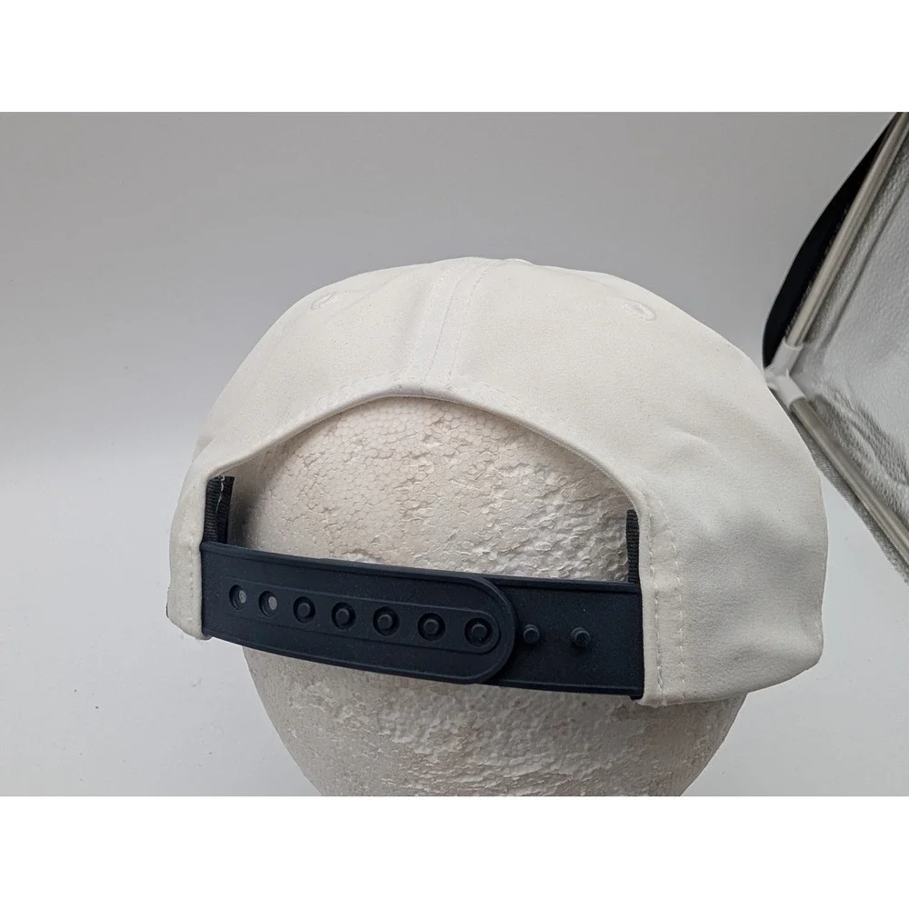 Swannies Golf Hat White Red Rope Snapback Golf Ball Character Patch Adjustable